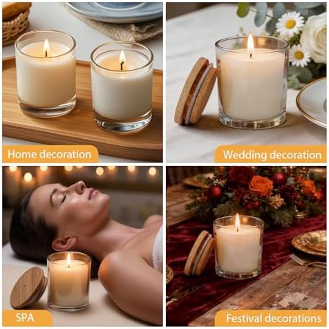 12 PCS 6oz Eucalyptus Scented Pure Soy Wax Aromatherapy Candles | Calming Home Fragrance Gift Box | Bulk Favors for Wedding, Party, Spa & Home Decor - Image 5