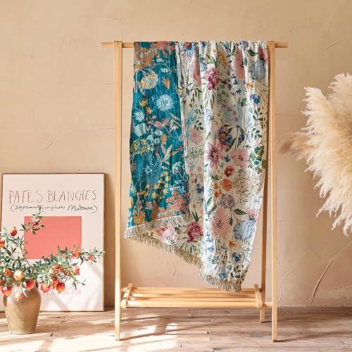 LUTBM Boho Throw Blanket for Bed 60"x80", All Season Cotton Couch Blankets - Image 5
