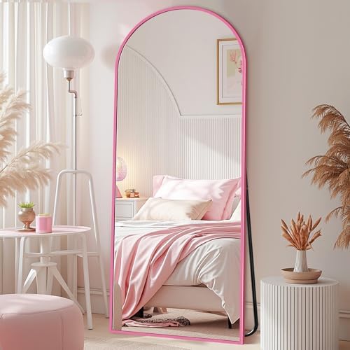 58"x19" Arched Full Length Mirror with Stand,Full Body Floor Mirror - Image 2