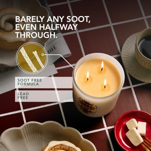 Cinnamon Roll Beeswax Candle, Cinnamon Leaf & Coffee Extract, 90+ Hr Burn - Image 3