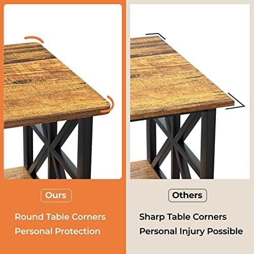 GreenForest Round Corners Coffee Table for Living Room - Image 4