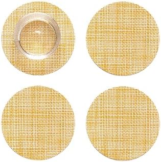 Chilewich Mini Basketweave Coasters Set of 4 by Chilewich