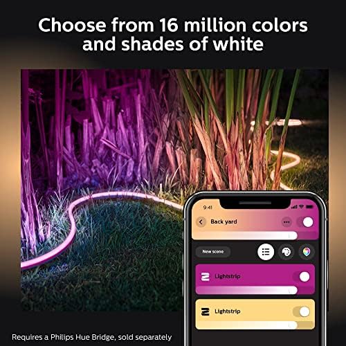 Philips Hue Outdoor 7-Foot Smart LED Light Strip - White and Color Ambiance - 1 Pack - Requires Hue Bridge - Weatherproof - Control with Hue App - Works with Alexa, Google Assistant and Apple HomeKit - Image 4
