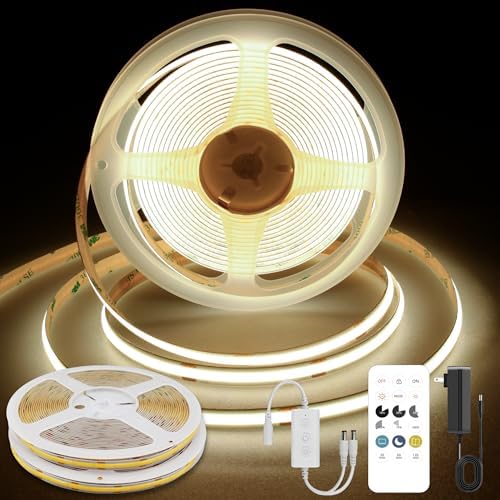 Pandery COB LED Strip Lights Natural White 4000K 32.8FT(2 * 5M) by PanderyCOBLightUPYourLife