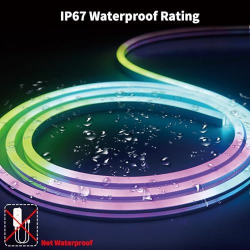 26FT LED Neon RGBIC Lights, Flexible IP65 Waterproof Outdoor LED Lights - Image 5