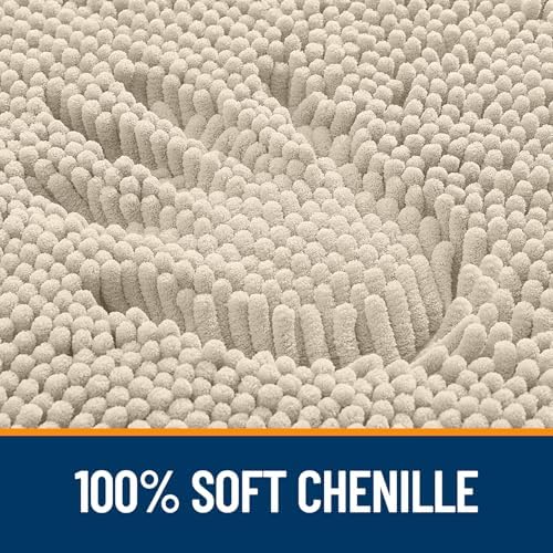 OLANLY Bathroom Rugs 30x20, Extra Soft Absorbent Chenille Bath Rugs - Image 3