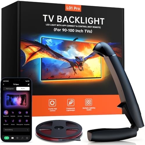 FFJ TV Backlight, 21.3ft LED Strip Lights Sync with 90-100 Inch TVs by FFJ
