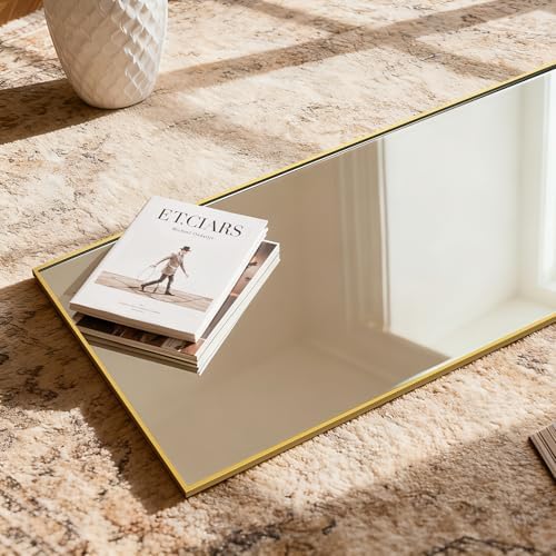 Simple Deluxe Full Length Mirror, 71"x26"Large Floor Mirrors, for Wall Door Bedroom Bathroom Living Room (Gold) - Image 3