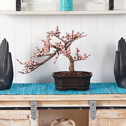 Nearly Natural Cherry Blossom Bonsai Silk Tree, Pink - Image 2