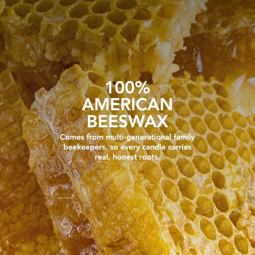 Eucalyptus & Pine Essential Oils Beeswax Candle - Fresh Forest, 90+ Hr - Image 6