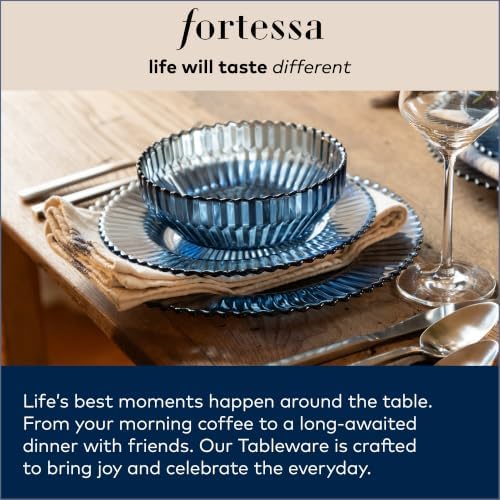 FORTESSA Jupiter Beaded Hobnail Glass Vintage Themed Drinkware Set, 13 Ounce Iced Beverage Glasses (Set of 6), Dishwasher-Safe, Obsidian Black - Image 6