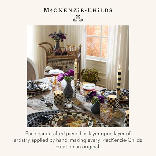 MACKENZIE-CHILDS Enamel Tall Vase, Wild Rose Brown - Image 6