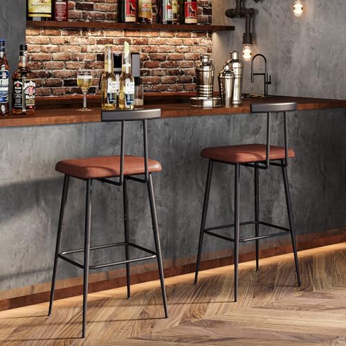 Tall Bar Stool Set 2, Bar Chair,Counter Height Stool,Metal Barstools set 2 - Image 4