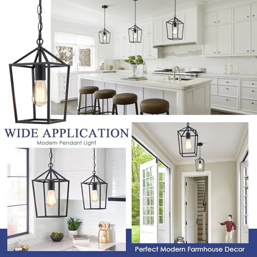 Sheetea 2 Pack Pendant Lights Kitchen Island, Modern Black Light Fixtures - Image 7