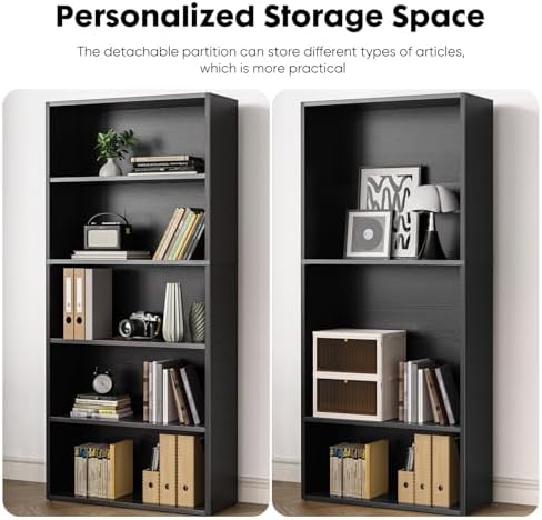 Sweetcrispy Tall Bookshelf, Book Shelf, Storage Organizer - Image 5