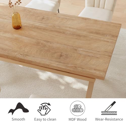 HIPIHOM Dining Table Set for 4,Kitchen Table with Dining Chairs - Image 3