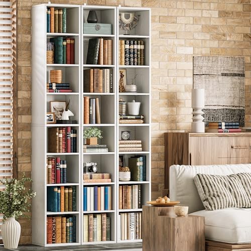 IRONCK Bookshelves and Bookcases Floor Standing 8 Tiers Display Storage Shelves 71 in Tall Bookcase Easy to Match for Living Room, Office, Study, Bedroom - Image 6