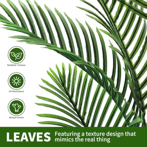 6FT Artificial Palm Tree with Hand-Woven Basket - Image 5