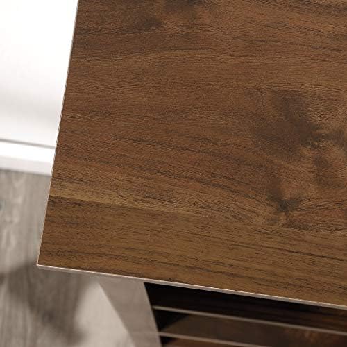 Sauder 5 Tier Book Shelf Wooden Bookcase Multipurpose Bookshelf for Home Office, Living Room, in Grand Walnut - Image 4