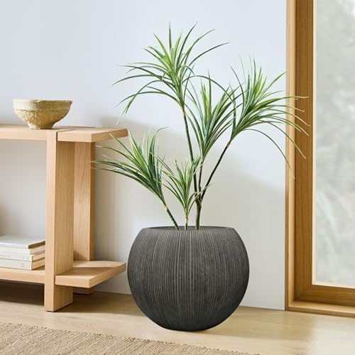 11.8" H x 14.5" D Large Round Plastic Planter with Drainage Hole & Plug - Image 6