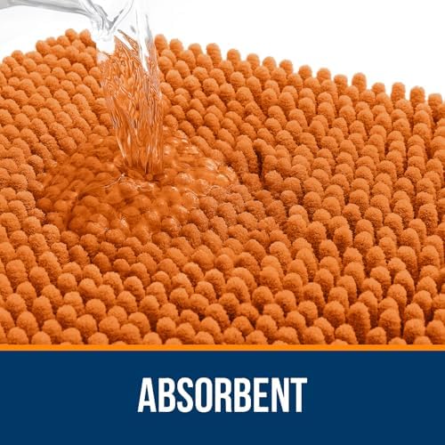 OLANLY Toilet Rugs U-Shaped 24x20, Soft Absorbent Chenille Contour Rugs - Image 4