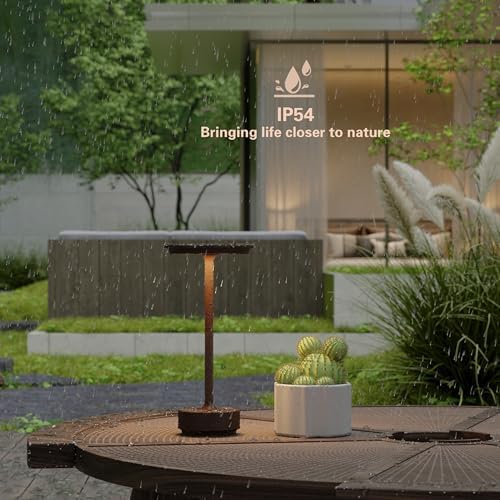 Rechargeable Cordless Table Lamp,LED Battery Operated Portable Table Light - Image 4