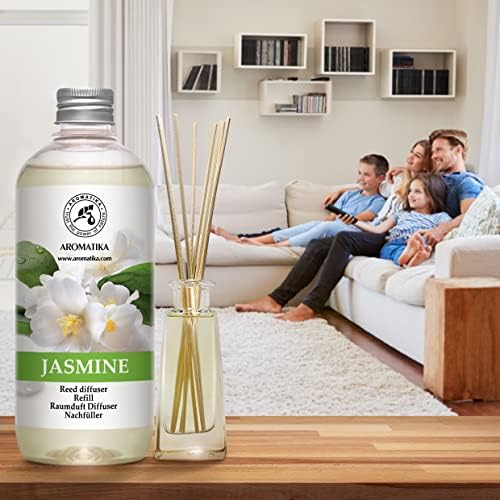 Jasmine Reed Diffuser Refill - 4x17 Fl Oz - Scented Reed Diffuser Refill - Home Fragrance - Air Freshener - Room Freshener - Floral & Long Lasting Scent - Aromatherapy - Image 2