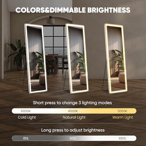 OLIXIS LED Full Length Mirror with Lights, Full Body 16x60 - Image 3