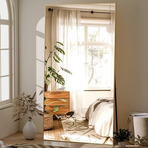 GLSLAND 71"x31" Full Length Mirror Large Floor Mirror with Stand by GLSLAND