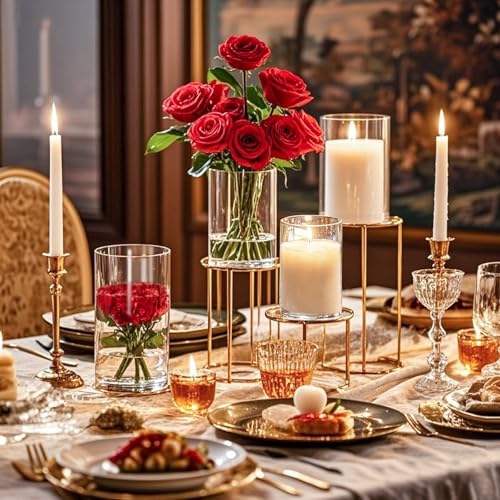 36pcs Glass Vase Cylinder for Centerpieces 4,4.7,6Inch Tall Small Flower Glass Clear Home Decor Centerpiece Table Flower Vase Decorations for Wedding＆Holiday - Image 4