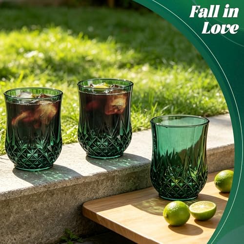 12 Pack Plastic Stemless Wine Glasses, 12oz Unbreakable Wine Cups - Image 5