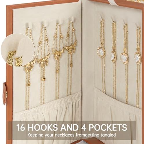AKOZLIN 6-Tier Jewelry Box Organizer 5 Drawers Storage Medium Orange - Image 6