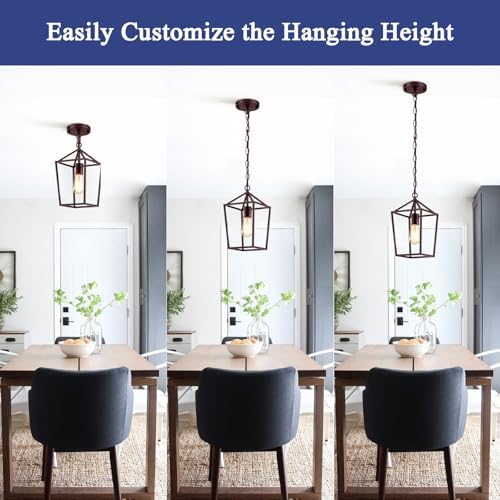 Sheetea 2 Pack Pendant Lights Kitchen Island, Farmhouse Light Fixtures - Image 3