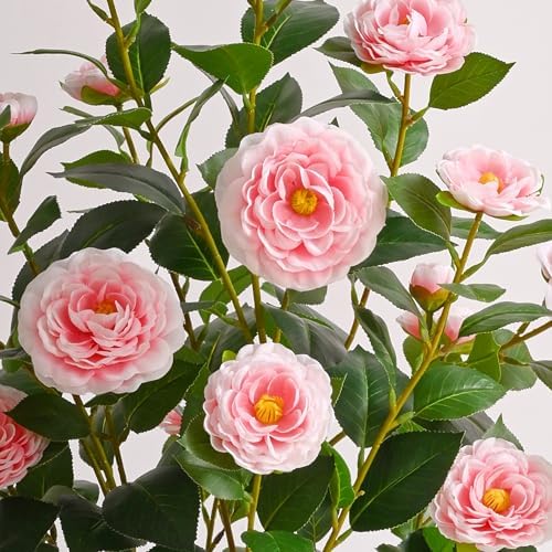 2 Pack 38" Artificial Camellia Tree, Artificial Trees Plants Outdoor - Image 3