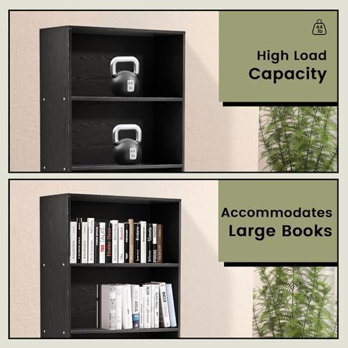 GRUSIGN 71" Tall 6-Tier Bookshelf, Large Open Display Bookcase with Ample Storage, Floor Standing Book Shelf for Living Room, Home Office, Bed Room, Black - Image 6