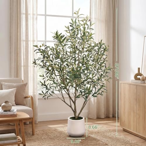 Artificial Olive Tree 4.8FT Tall Faux Indoor - Image 2