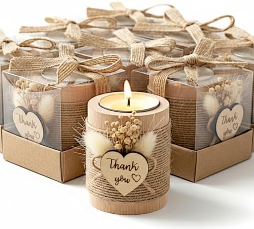 40 Tealight Candle Holders Wedding Favors Bulk Return Gifts for Guests by RALLAD