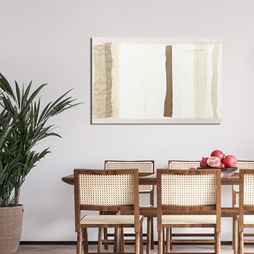 Canvas Wall Art Decor Large Wall Art for Living Room Brown And White Wall Art Decor Artwork for Walls Oversized Abstract Wall Art Prints Canvas Art Wall Decor 32"X48" Bedroom Office Wall Decor - Image 4