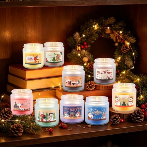 YOROXRG Christmas Candle Advent Calendar 2026 12 Days Scented Tumbler Candle Countdown to Xmas Natural Soy Wax Christmas for Adult Women and Men Season & Holiday Gifting - Image 6