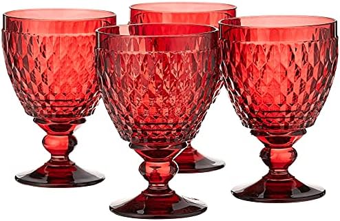 Boston Wine Goblet Box Set of 4 by Villeroy & Boch - Dishwasher Safe - Made in Germany - Premium Crystal Glass - Perfect for Red Wine, White Wine, Cocktails, and More - Red - Image 2
