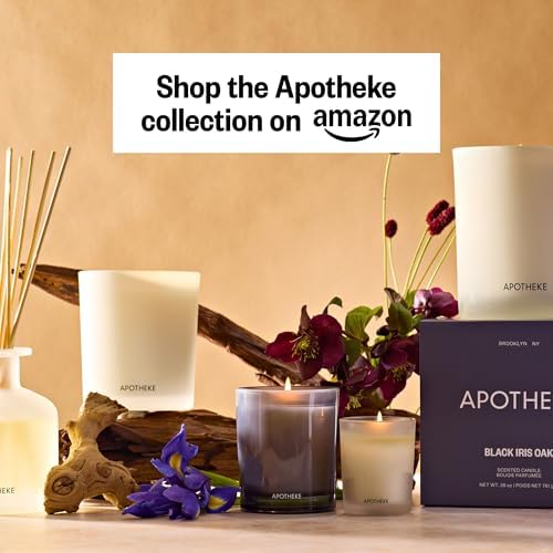 Apotheke Signature Scented Candles for Home, Black Iris Oak - 10.5 Oz - Image 2