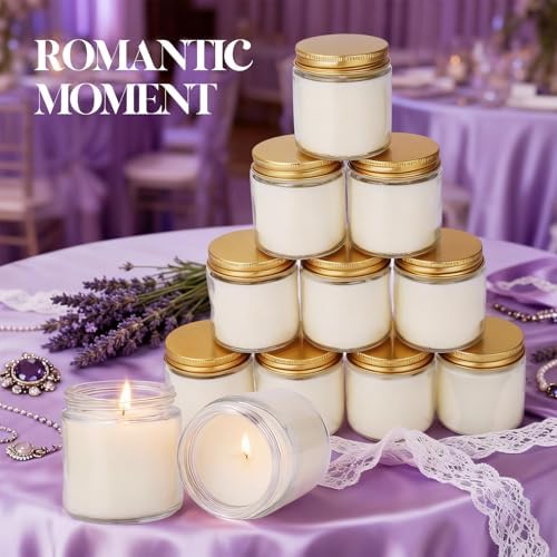 24 PCS 4oz White Soy Wax Candles, Lavender Scented Candle Gift Set, Bulk Wedding Party Favors for Birthday, Anniversary, Housewarming, Corporate Events | Relaxing Aromatherapy Home Decor. - Image 5