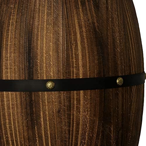 1 Pack Antique Wood Wine Barrel Wall Sconce Light Fixture - Image 5