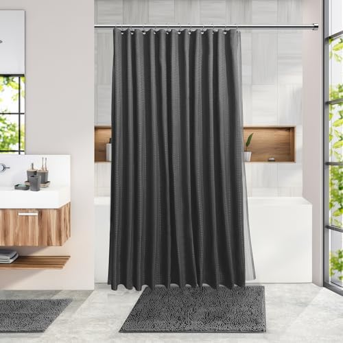 Clara Clark Bathroom Set, Bathroom Sets with Shower Curtain and Rugs - Image 7