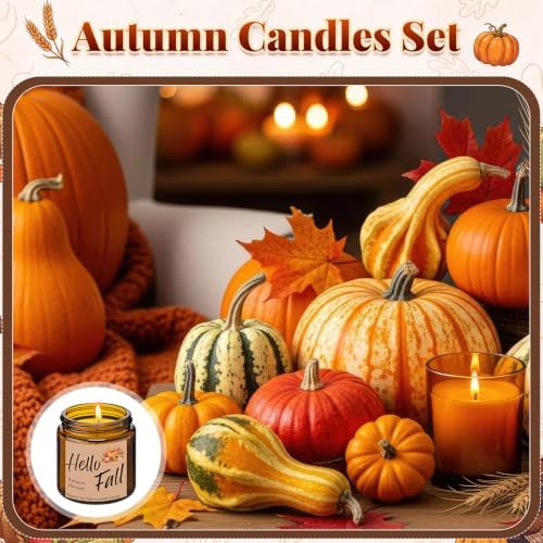 MTLEE 12 Pcs Fall Scented Candles for Home Candle Gifts for Women Men - Image 3