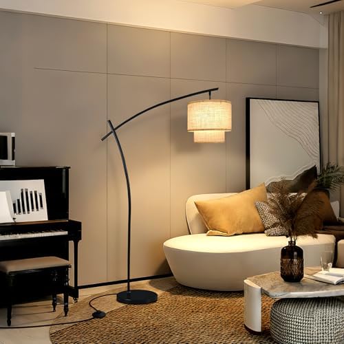 Lightdot Arc Floor Lamp Modern 3000K Dimmable Standing Lamp for Living Room by LightdotLighting