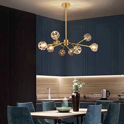 Weesalife Sputnik Chandeliers for Dining Room，9 Lights D30 Inch - Image 2