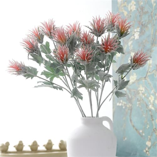 20.9In Artificial Tillandsia Air Plant Stems,6Pcs Faux Chrysanthemum - Image 4
