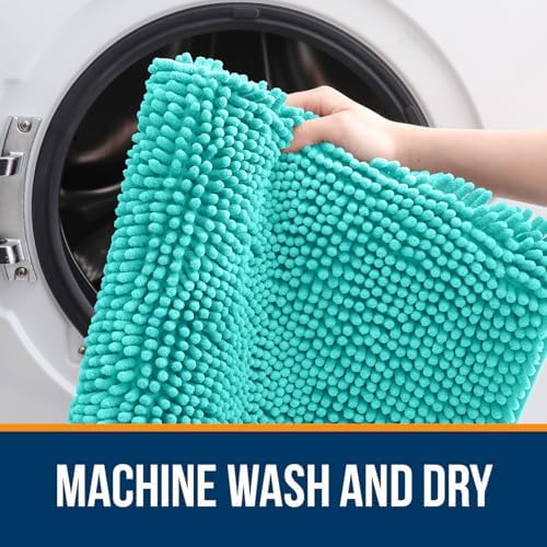 OLANLY Bathroom Rugs 36x24, Extra Soft Absorbent Chenille Bath Rugs - Image 5