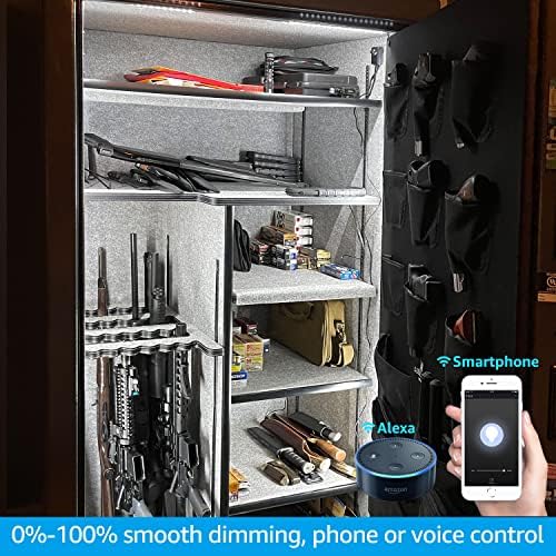 TORCHSTAR 4pcs 12 Inch Voice Control Smart LED Safe Lighting Kit, 5000K - Image 3